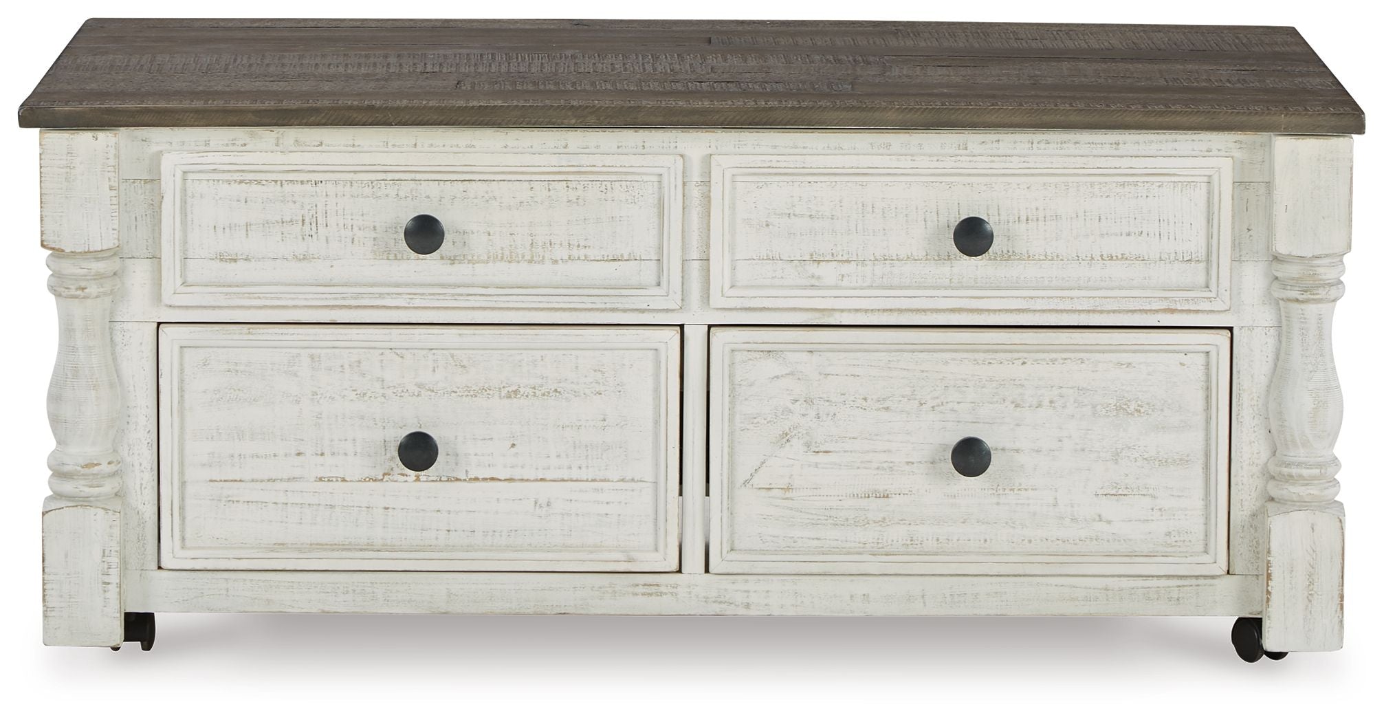 Havalance - Lift Top Cocktail Table with Storage Drawers - White / Gray - Urban Living Furniture (Los Angeles, CA)