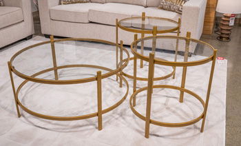 Pearlox - Gold - Occasional Table Set (Set of 3) - Urban Living Furniture (Los Angeles, CA)