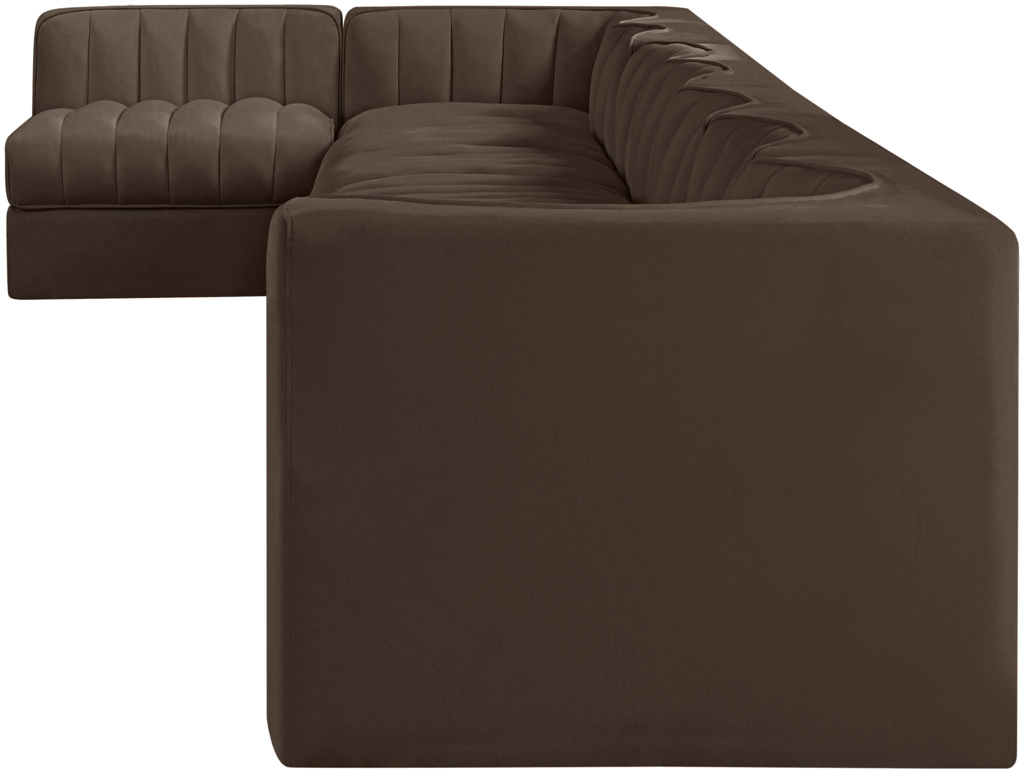 Rummi - Velvet Performance Fabric Upholstered 8 Piece Modular Sectional, L-Shaped (Right) - Urban Living Furniture (Los Angeles, CA)