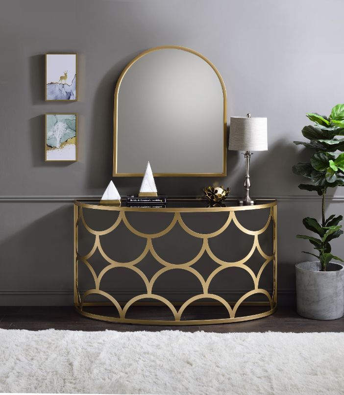 Altus - Console Table - Gold - Urban Living Furniture (Los Angeles, CA)