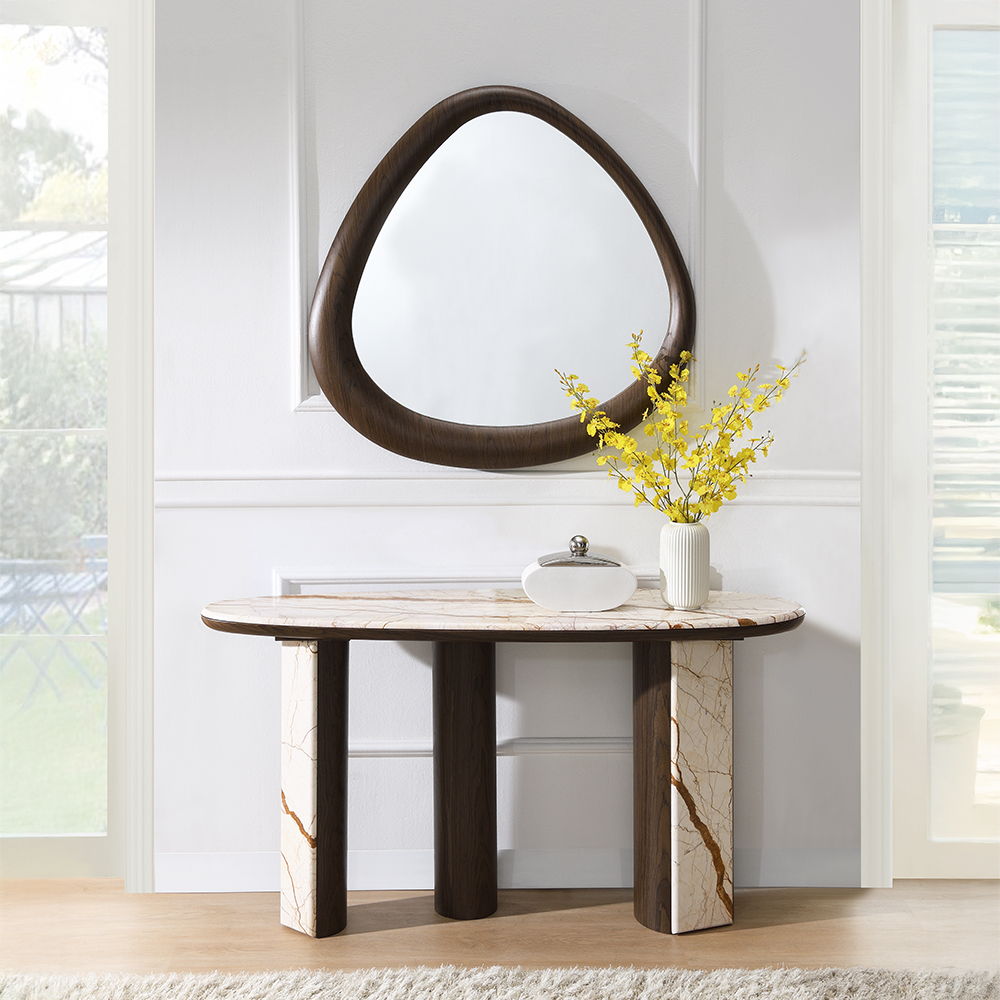 Haidar - Accent Mirror - Brown - Urban Living Furniture (Los Angeles, CA)