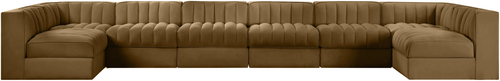 Rummi - Velvet Performance Fabric Upholstered 8 Piece Modular Sectional (With 2 Corner Chairs) - Urban Living Furniture (Los Angeles, CA)