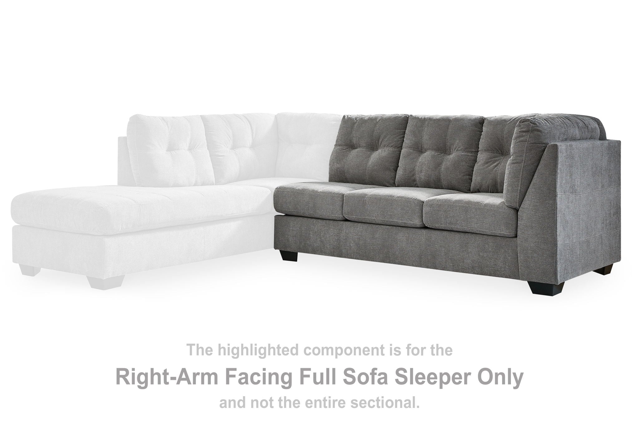Marleton - Gray - Raf Full Sofa Sleeper - Urban Living Furniture (Los Angeles, CA)