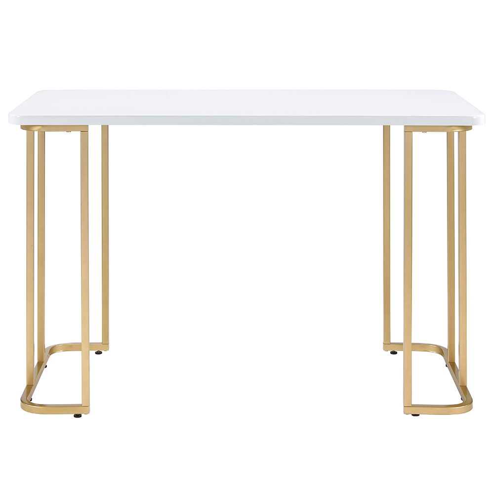 Estie - Writing Desk (Same Ac00902) - White & Gold - Urban Living Furniture (Los Angeles, CA)