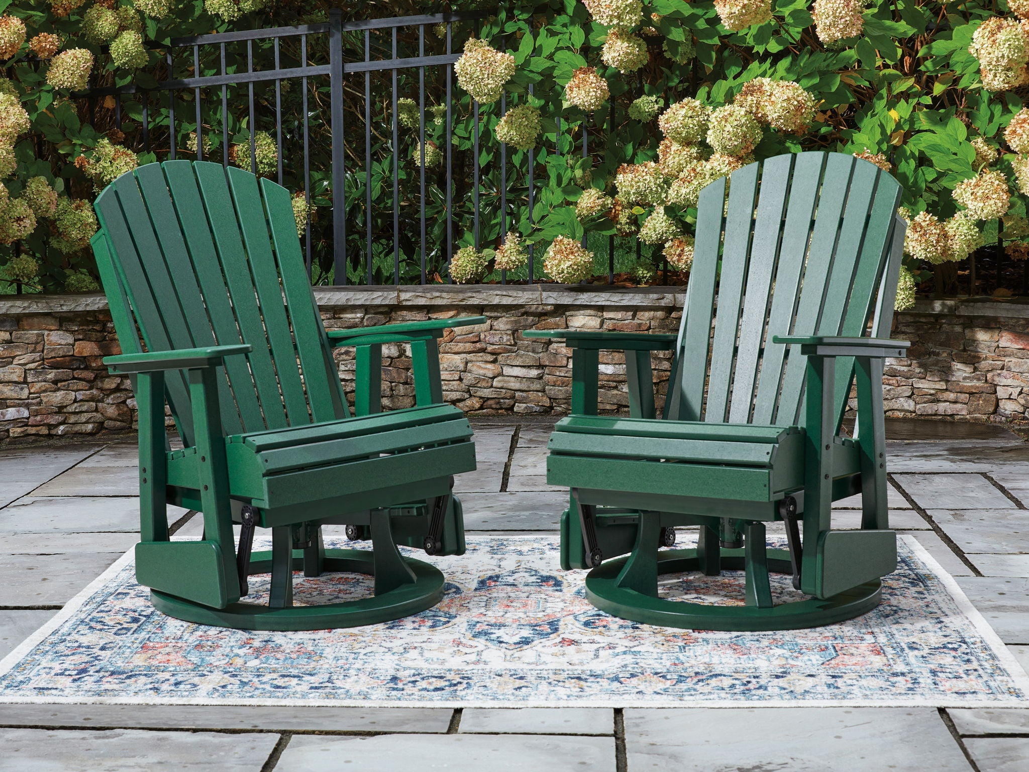 Shell Beach - Swivel Glider Chair - Green - Urban Living Furniture (Los Angeles, CA)