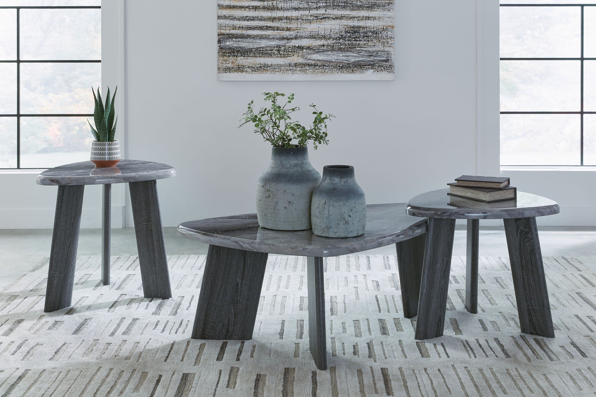Bluebond - Gray - Occasional Table Set (Set of 3) - Urban Living Furniture (Los Angeles, CA)