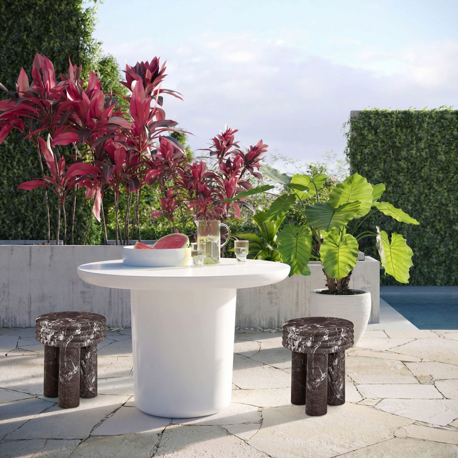Delta - Concrete Side Table - Urban Living Furniture (Los Angeles, CA)
