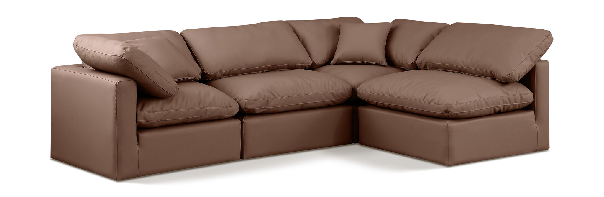 Indulge - Faux Leather 4 Piece Modular Sectional - Urban Living Furniture (Los Angeles, CA)