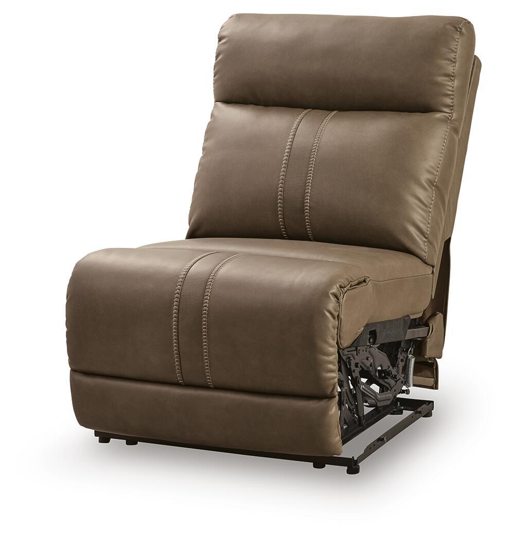Max-Momentum - Power Armless Recliner With Adjustable Headrest - Biscotti - Urban Living Furniture (Los Angeles, CA)