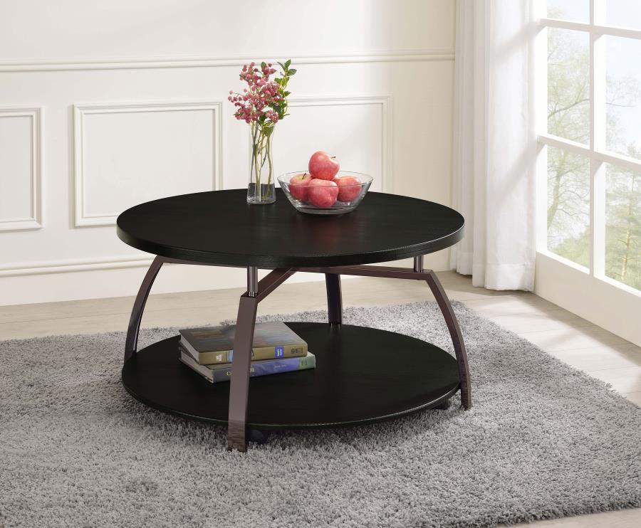 Dacre - Round Engineered Wood Top Table - Urban Living Furniture (Los Angeles, CA)