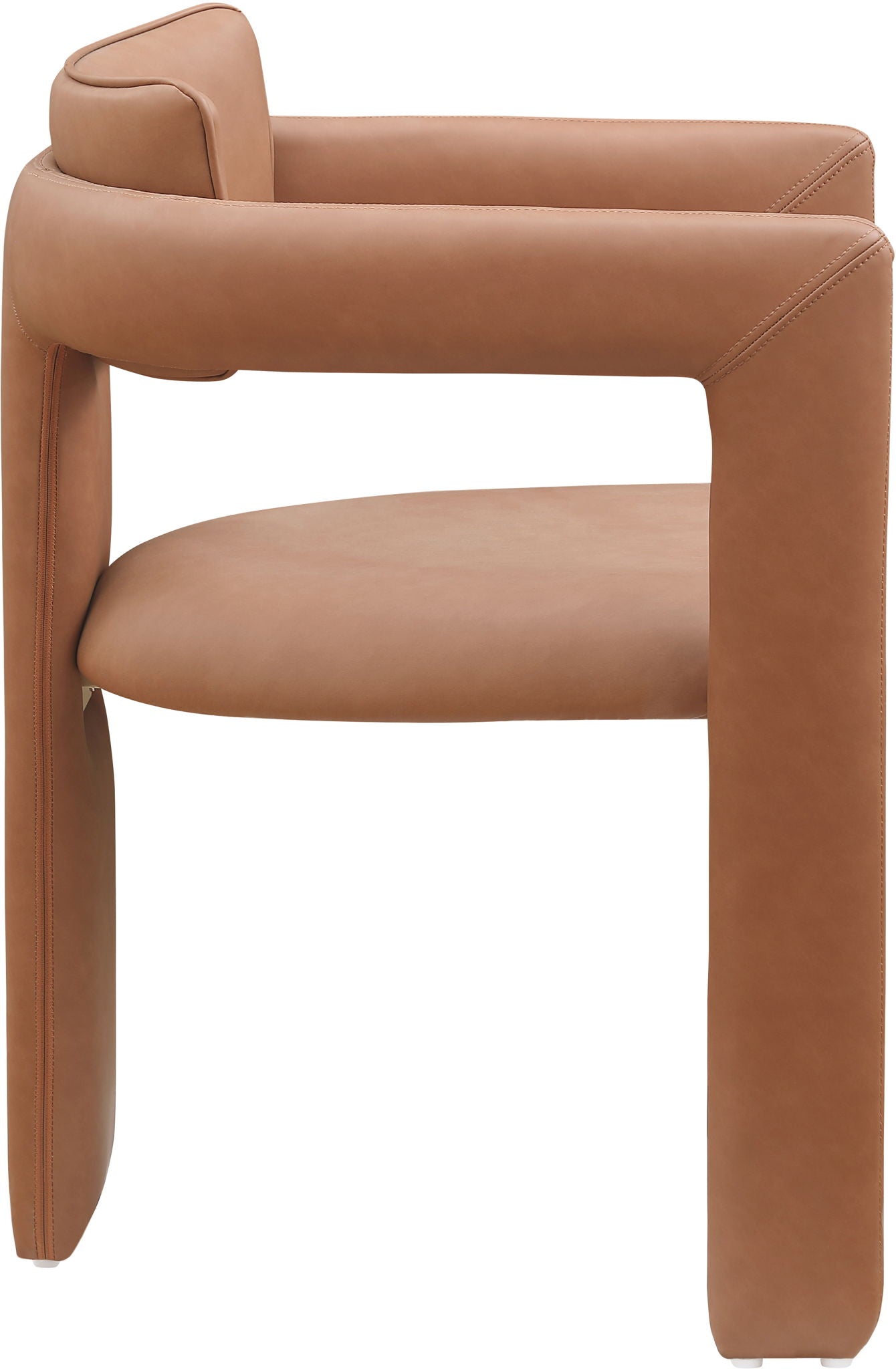 Brenda - Faux Leather Dining Chair (Set of 2) - Cognac - Urban Living Furniture (Los Angeles, CA)