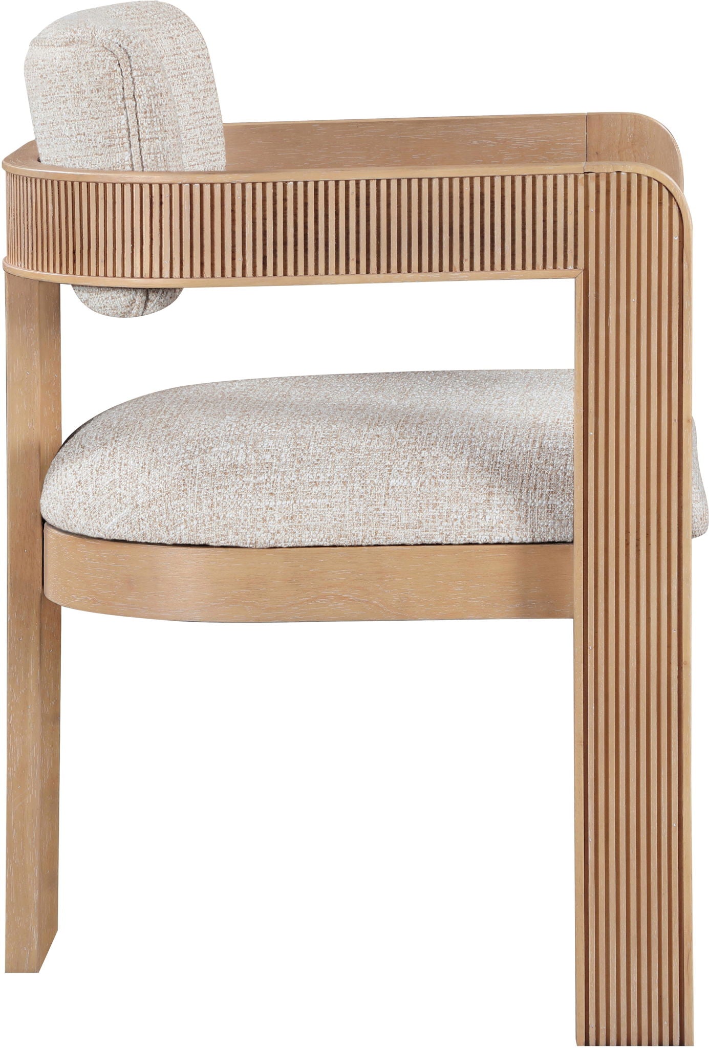 Sacha - Linen Dining Chair With Natural Base (Set of 2) - Urban Living Furniture (Los Angeles, CA)