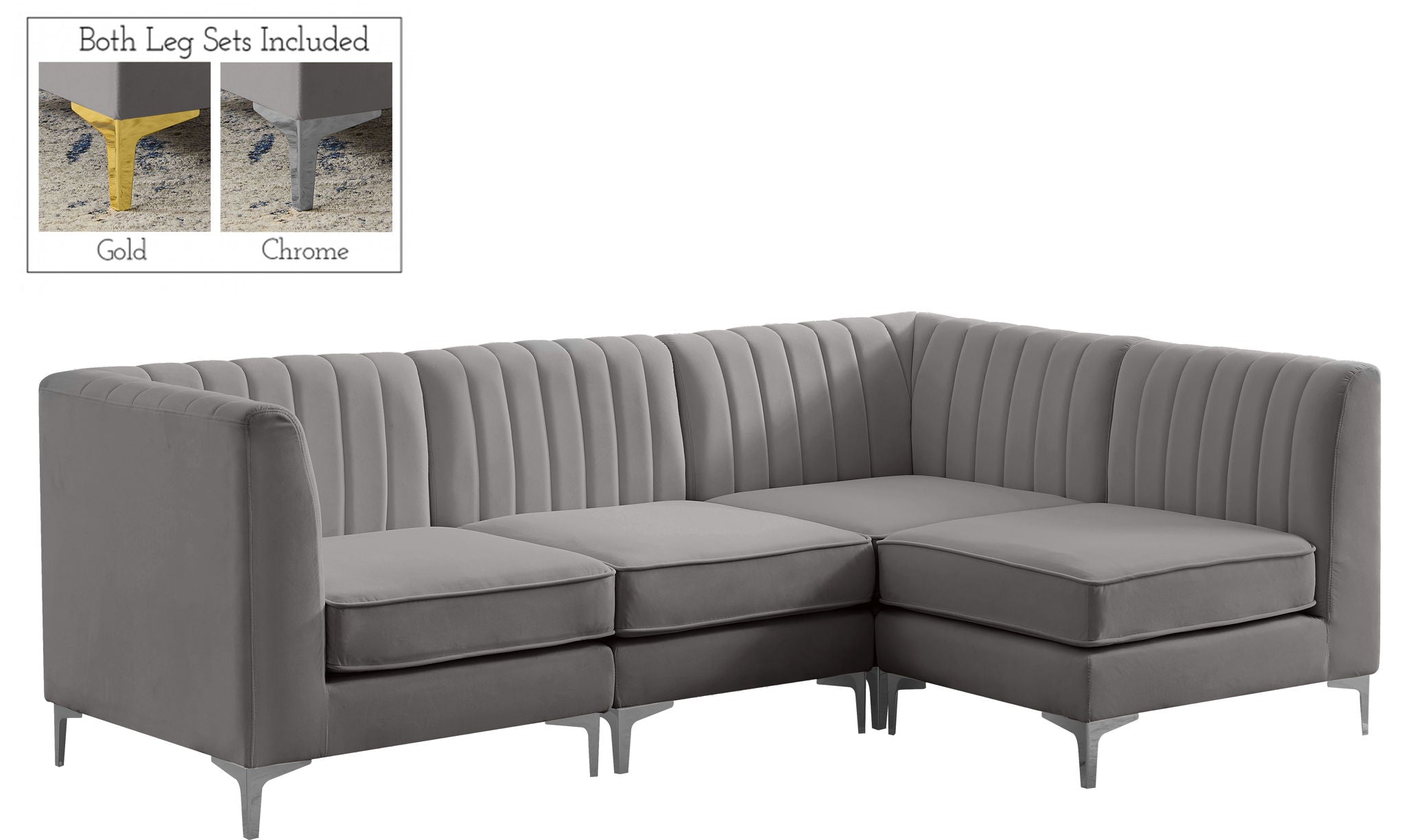 Alina - 4 Piece Modular L-Shaped Sectional - Urban Living Furniture (Los Angeles, CA)