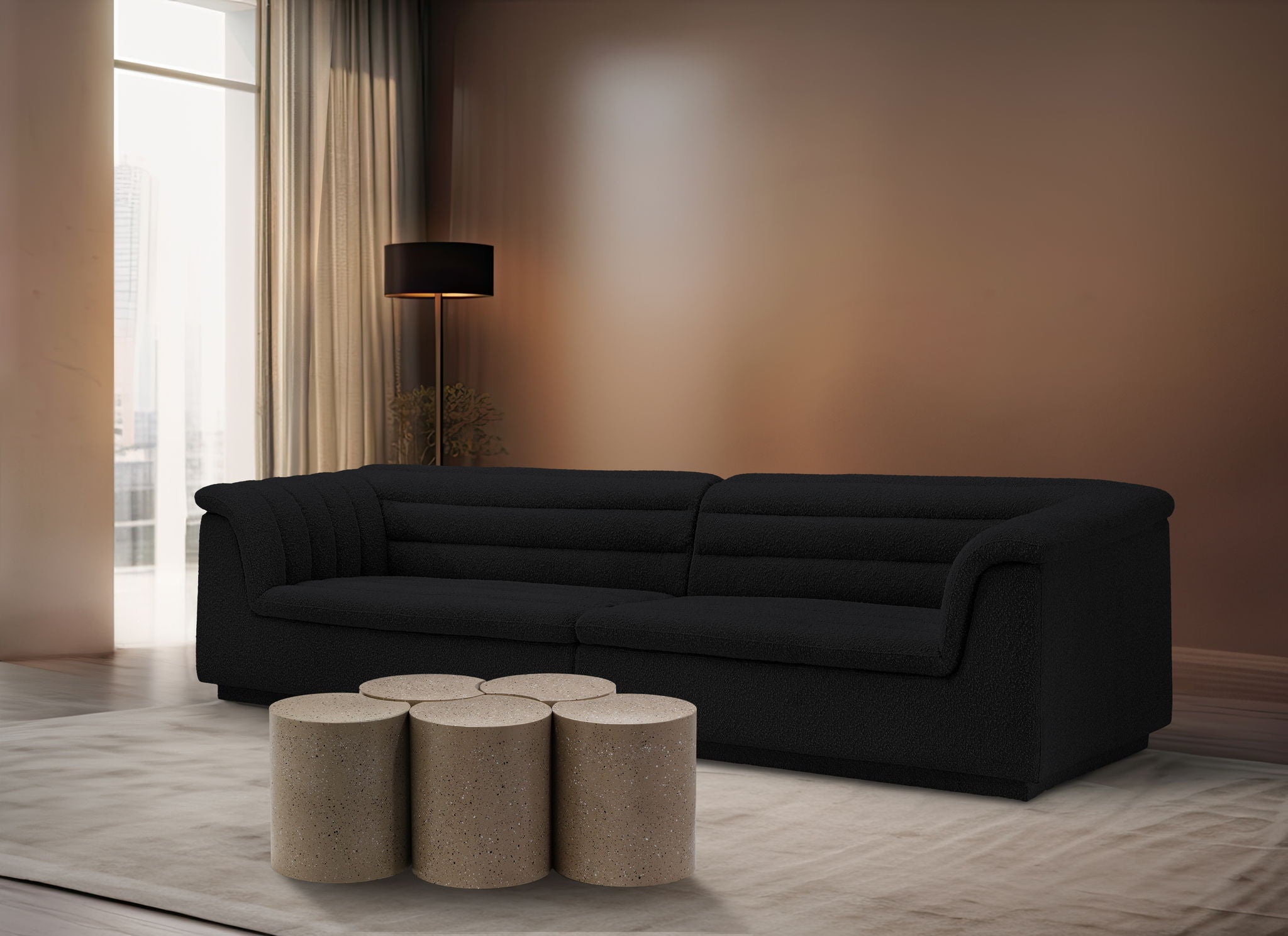 Dimple - 5 Piece Modular Coffee Table - Terazzo Finish - Urban Living Furniture (Los Angeles, CA)