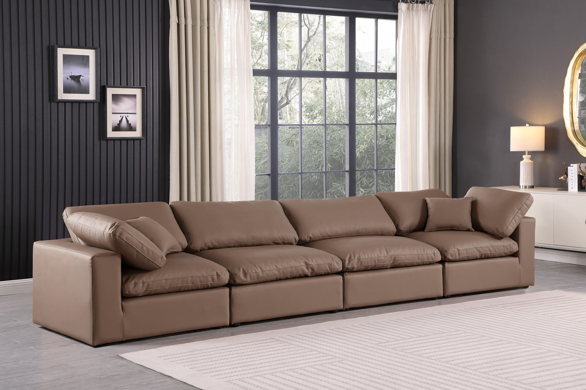 Comfy - Faux Leather Modular Sofa 4 Seats - Urban Living Furniture (Los Angeles, CA)