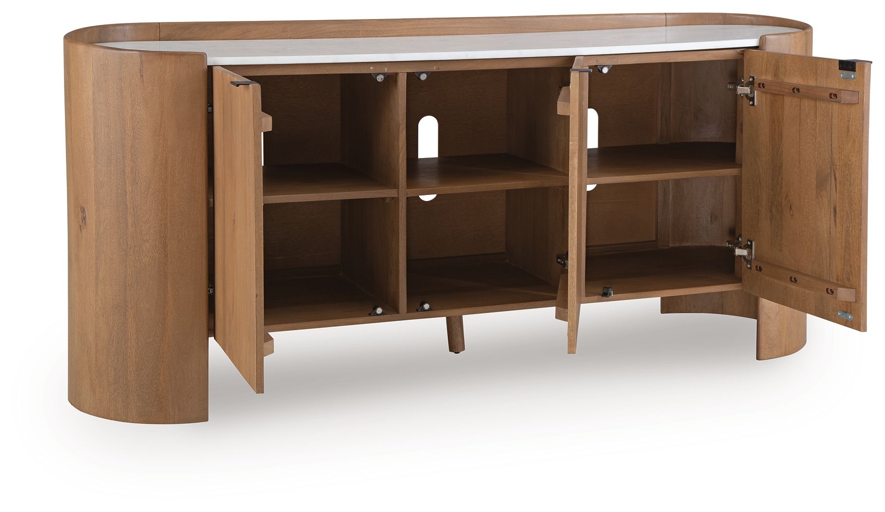 Fitzroy - Brown / White - Accent Cabinet - Urban Living Furniture (Los Angeles, CA)