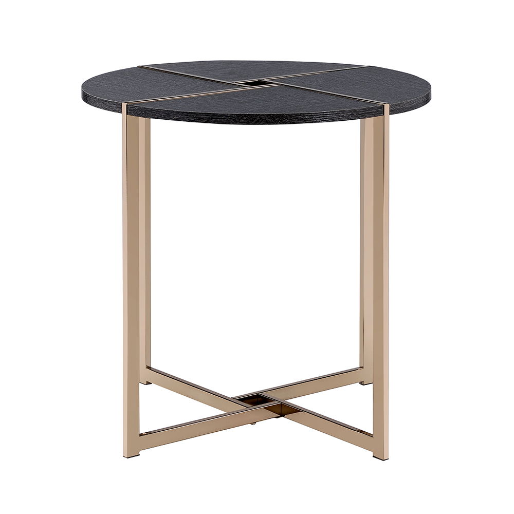 Bromia - End Table - Black & Champagne - Urban Living Furniture (Los Angeles, CA)