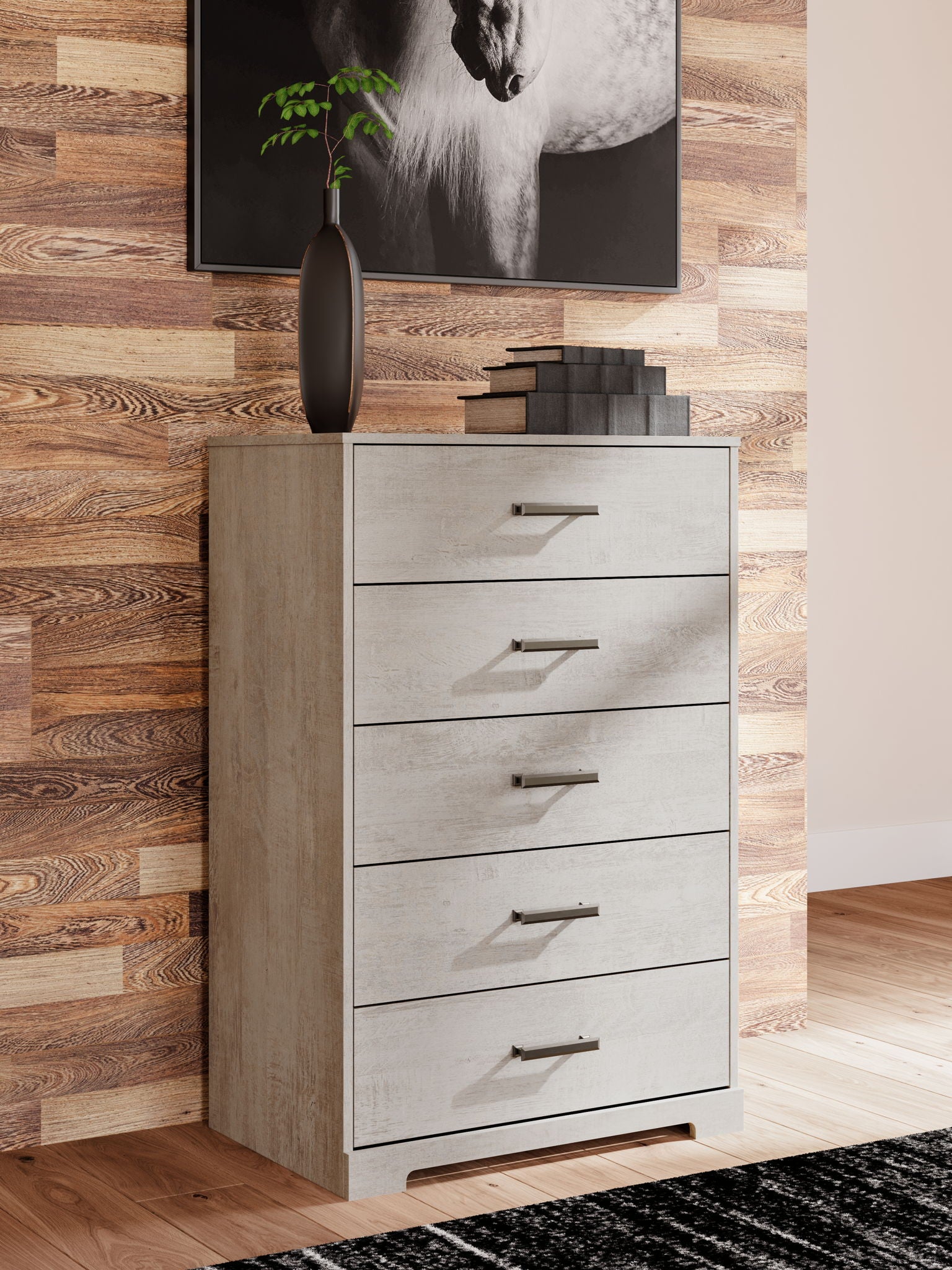 Shawburn - Gray - Five Drawer Chest - Urban Living Furniture (Los Angeles, CA)