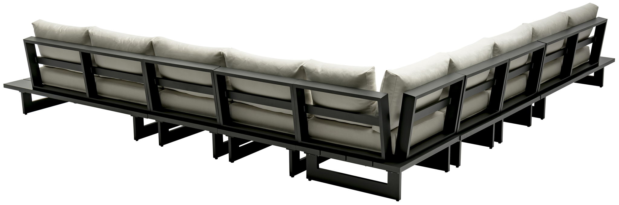 Maldives - 7 Piece Water Resistant Outdoor Patio Modular Sectional With Gray Base - Urban Living Furniture (Los Angeles, CA)