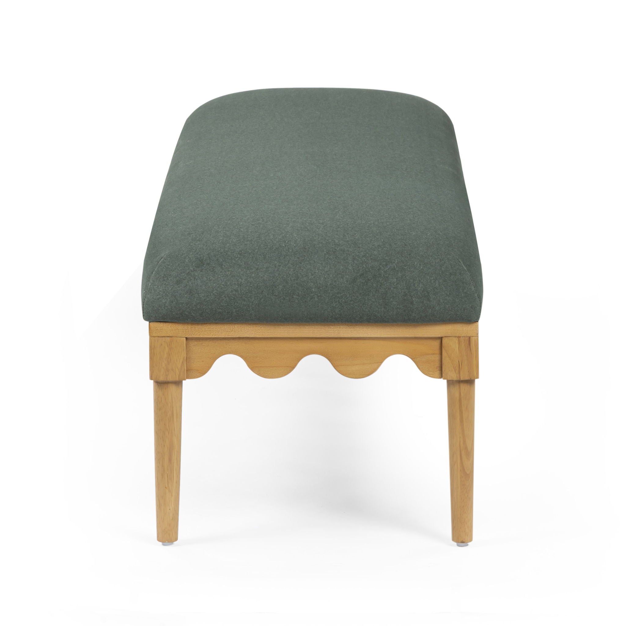 Oodle - Vegan Mohair Bench, Natural Ash Legs - Urban Living Furniture (Los Angeles, CA)