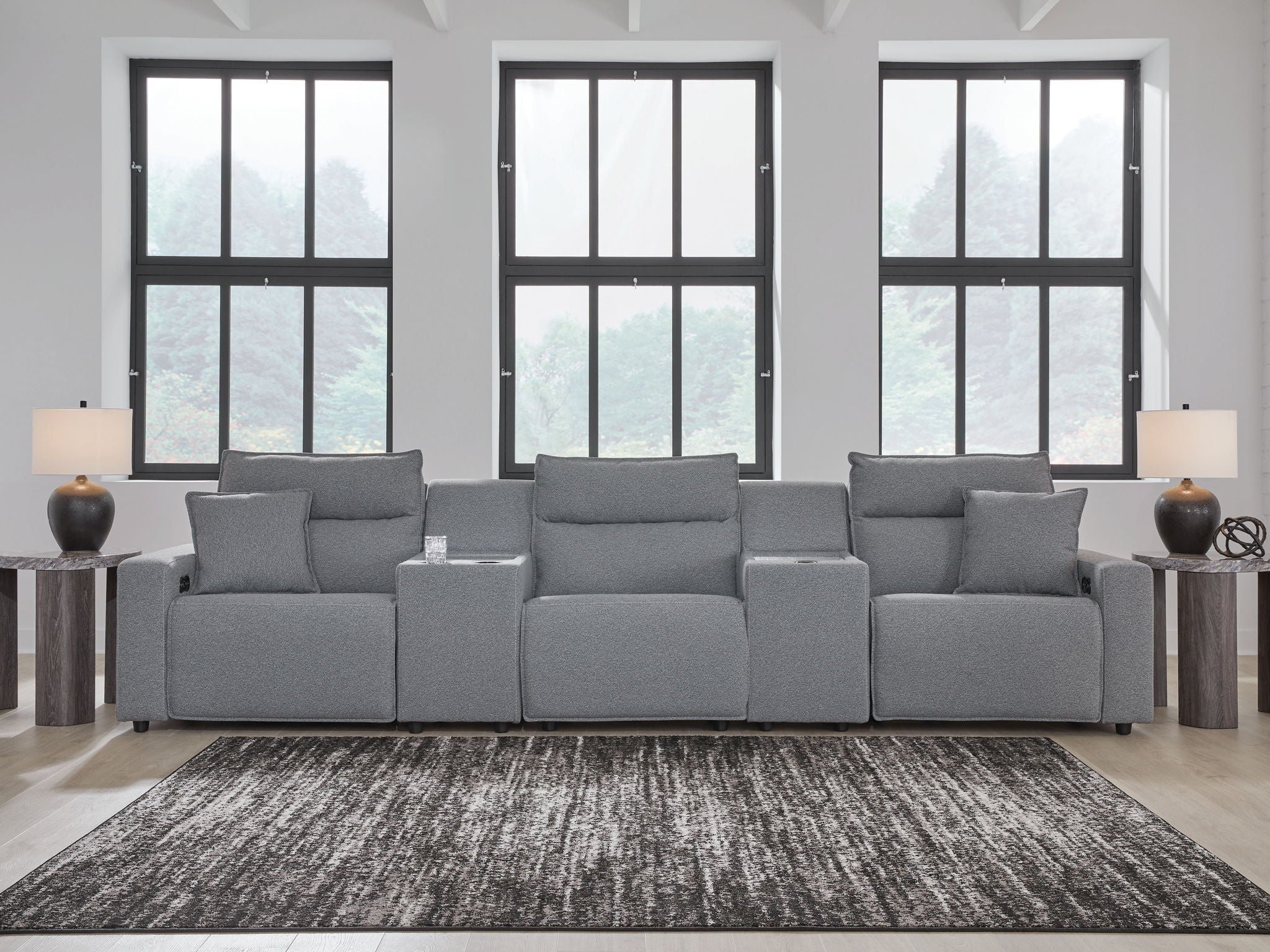 ModMax II - Salt And Pepper - Reclining Sectional - Urban Living Furniture (Los Angeles, CA)