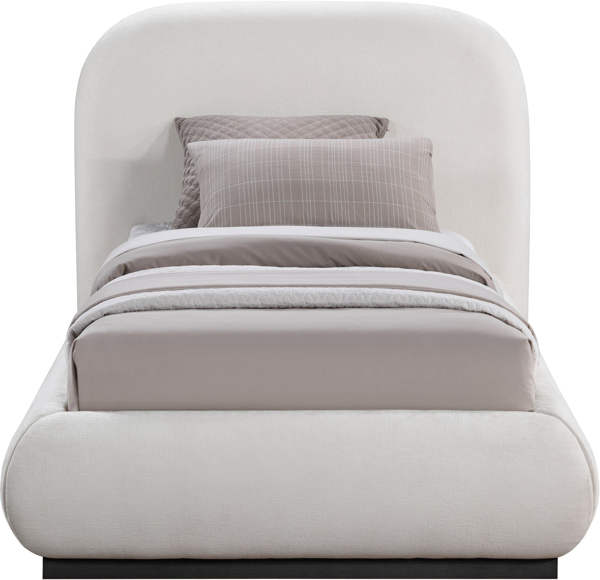 Vaughn - Chenille Bed With Black Base - Urban Living Furniture (Los Angeles, CA)