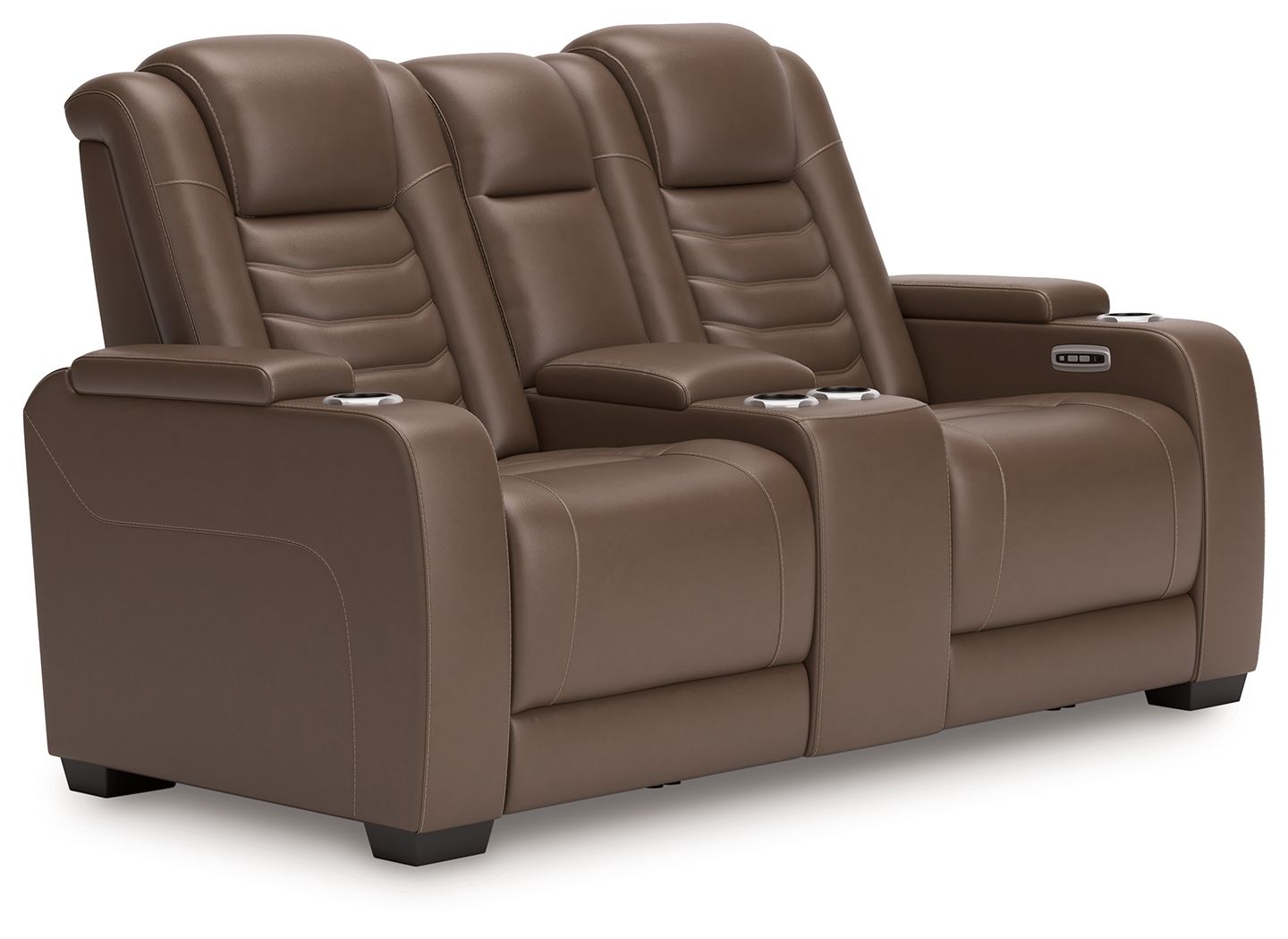High Impact - Tobacco - Power Reclining Loveseat With Console / Adj Hdrst - Urban Living Furniture (Los Angeles, CA)
