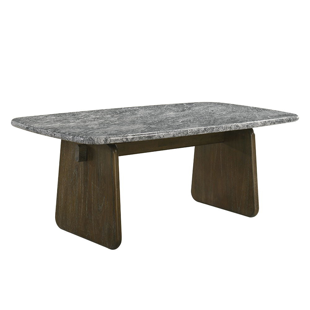 Dillon - Dining Table With Marble Top - Natural / Walnut - Urban Living Furniture (Los Angeles, CA)