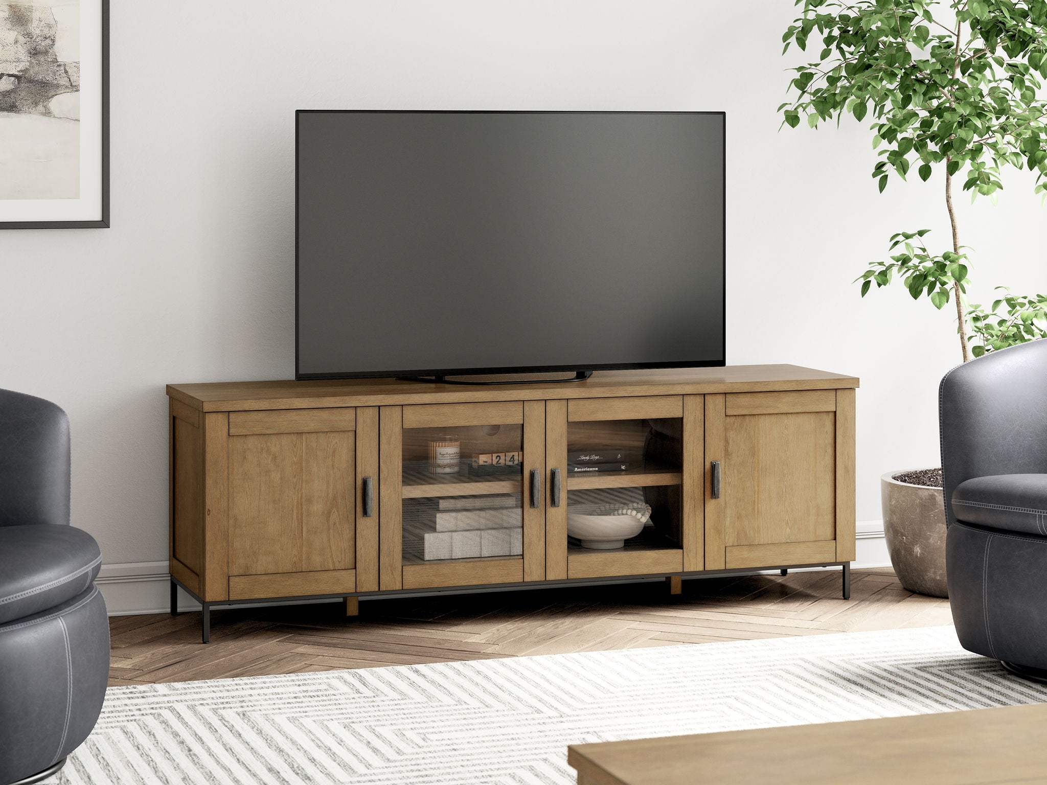 Torlanta - Brown - Extra Large TV Stand - Urban Living Furniture (Los Angeles, CA)
