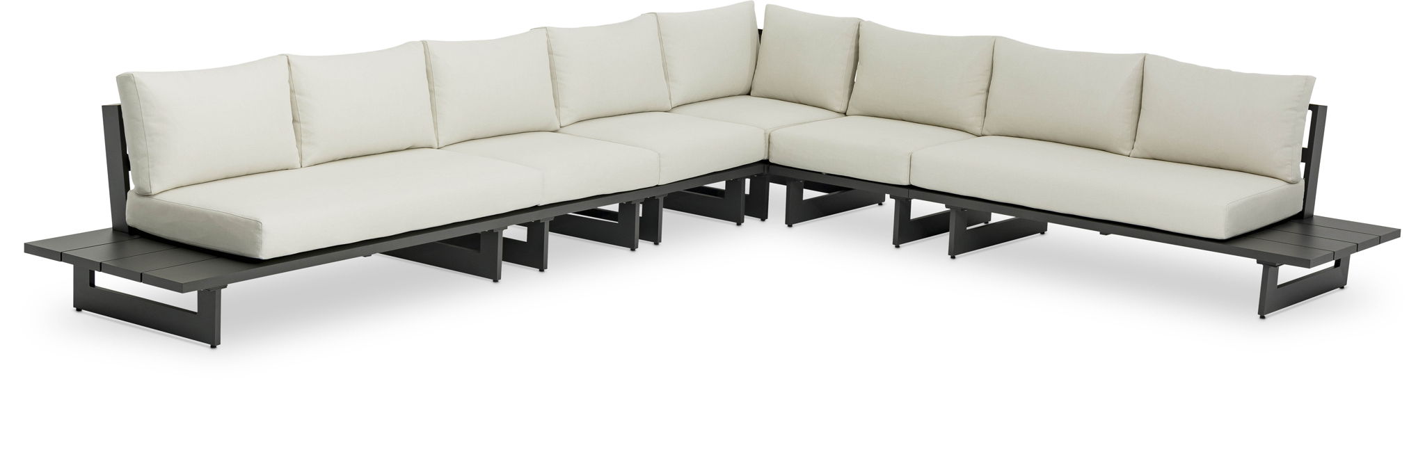 Maldives - 6 Piece Water Resistant Outdoor Patio Modular Sectional With Gray Base - Urban Living Furniture (Los Angeles, CA)