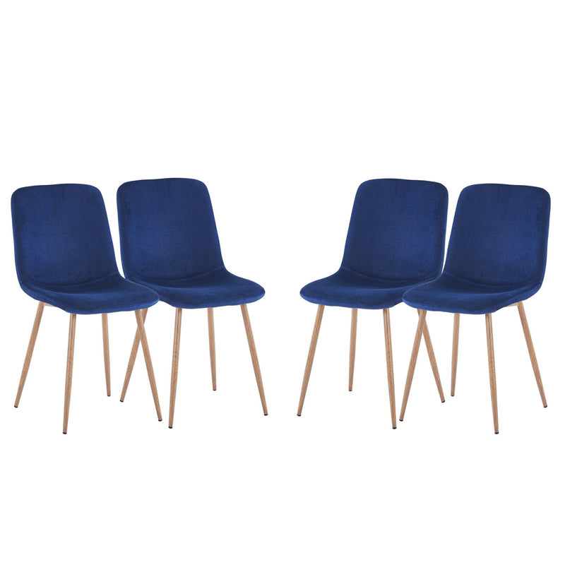 Dining Chair 4PCS（BLUE），Modern style，New technology.Suitable for restaurants, cafes, taverns, offices, living rooms, reception rooms.
