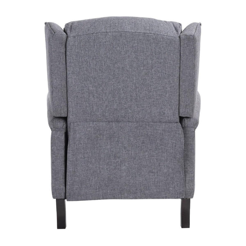 Fabric Wingback Recliner Chair for Living Room, Tufted Reading Chairs for Adults, Lazy Boy Recliners Chairs for Small Space,Lounge Chair(Grey)