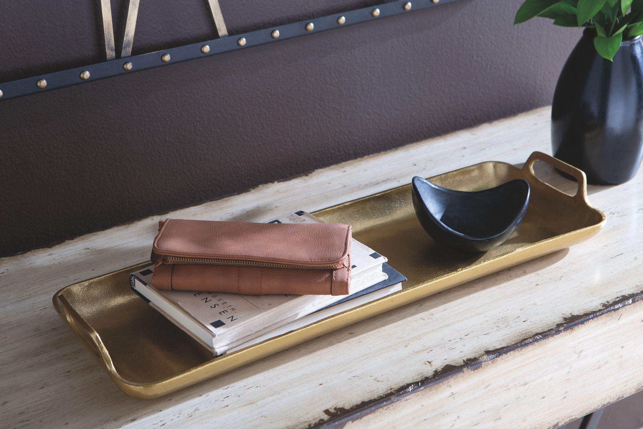 Posy - Gold Finish - Tray - Urban Living Furniture (Los Angeles, CA)
