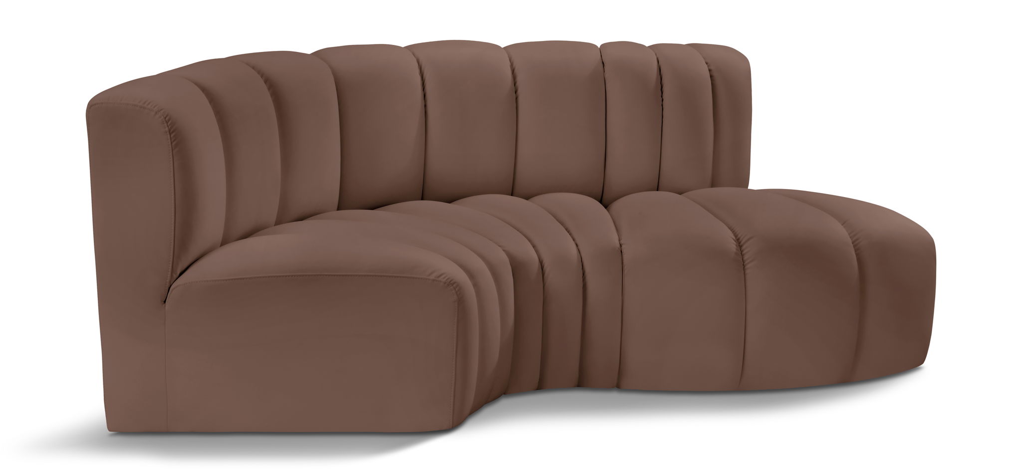 Arc - Faux Leather 3 Piece Modular L-Shaped Sofa - Urban Living Furniture (Los Angeles, CA)