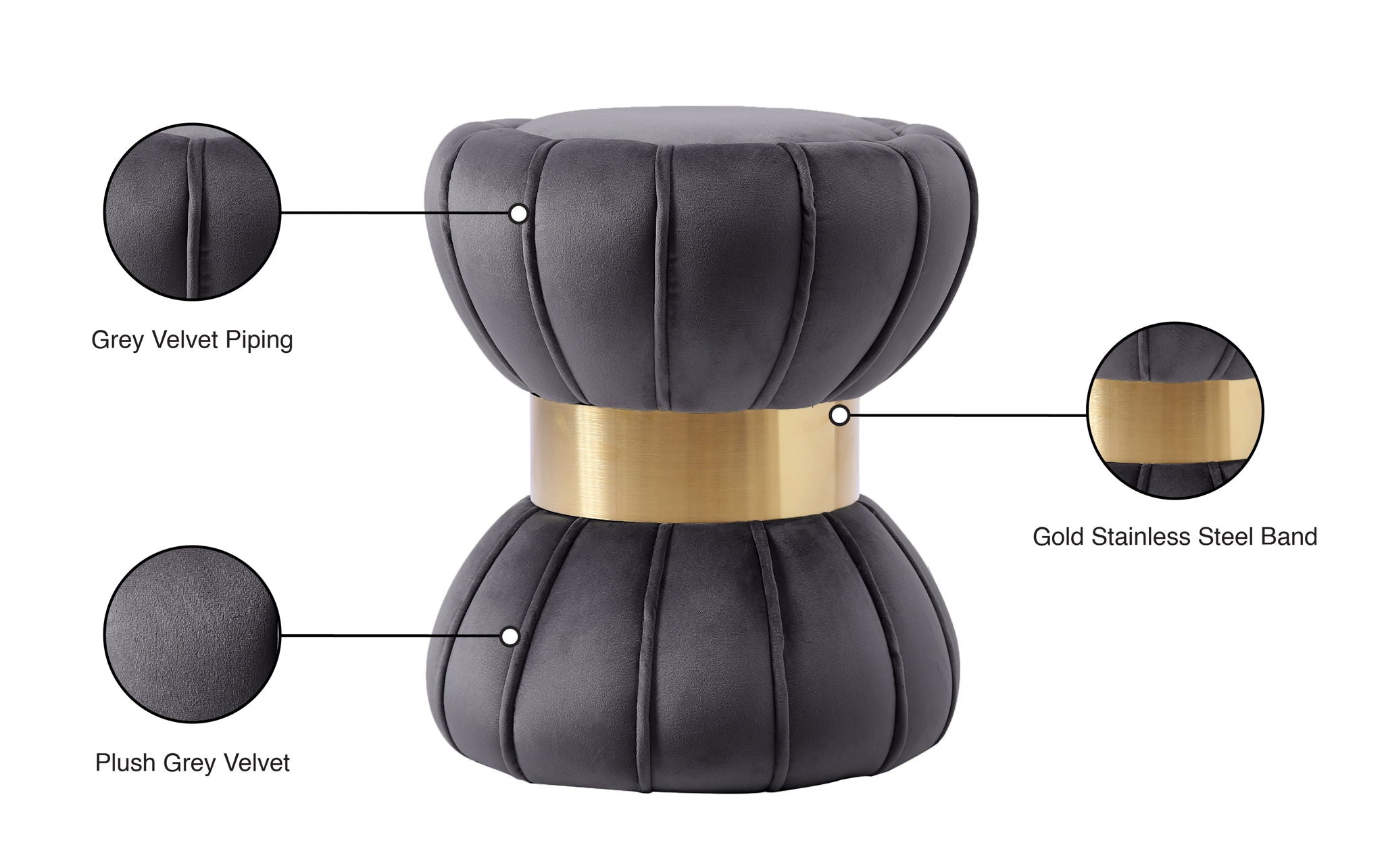 Vino - Stool Ottoman - Urban Living Furniture (Los Angeles, CA)
