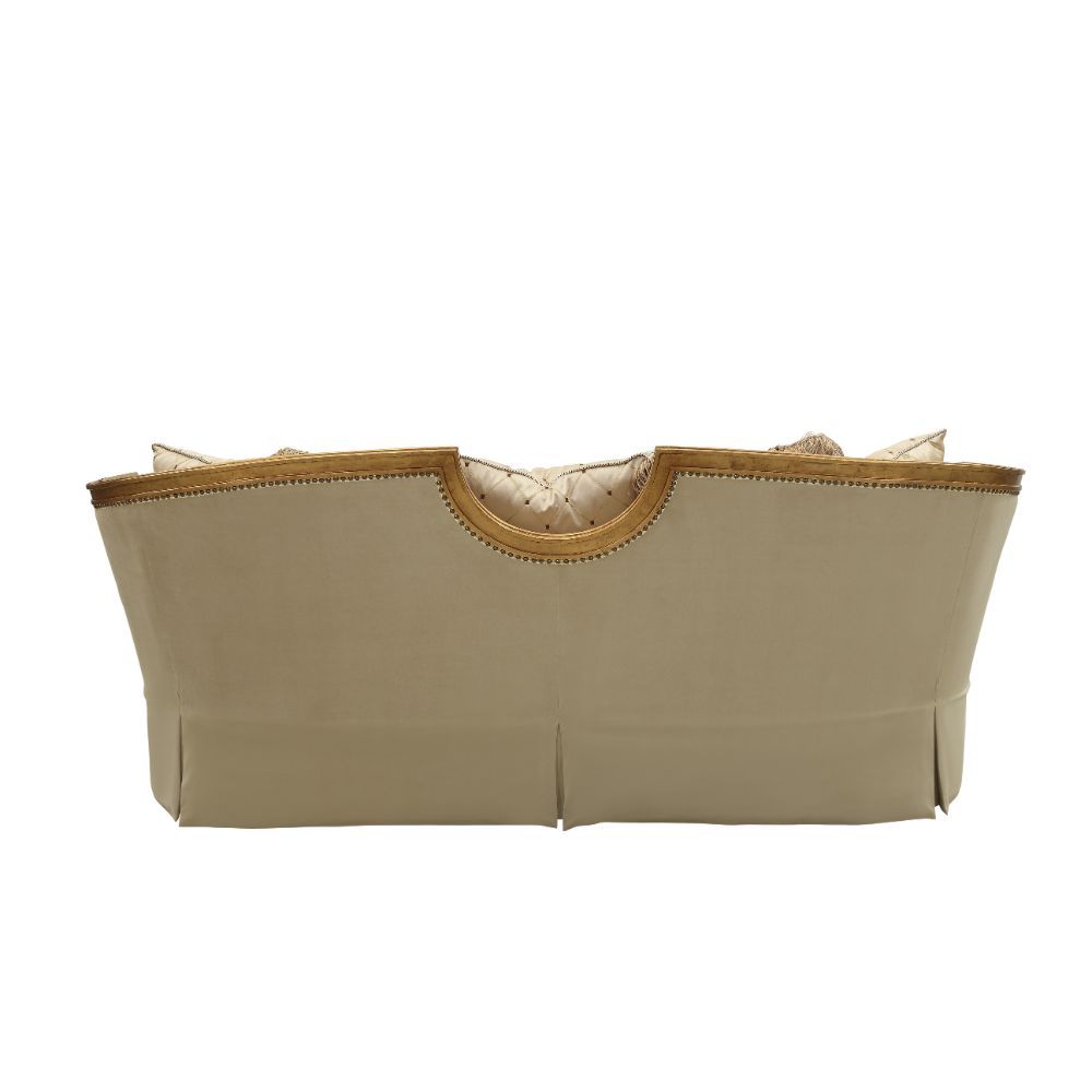 Daesha - Sofa With 8 Pillows - Tan Flannel & Antique Gold - Urban Living Furniture (Los Angeles, CA)