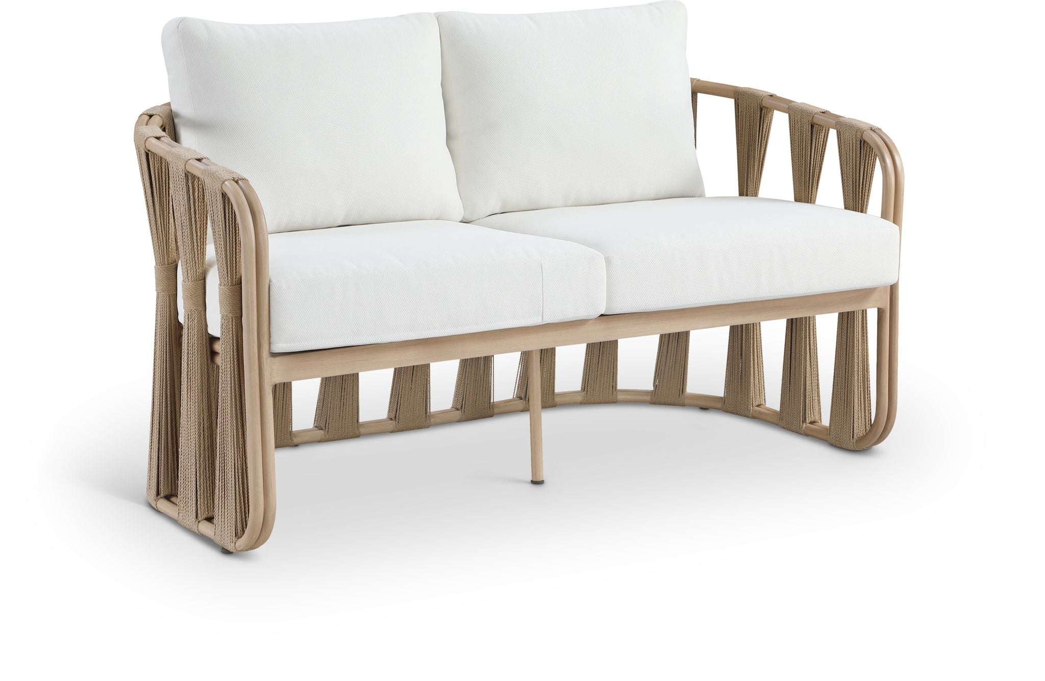 San Pietro - Resilient Waterproof Fabric 60.5" Upholstered Outdoor Patio Loveseat - Urban Living Furniture (Los Angeles, CA)