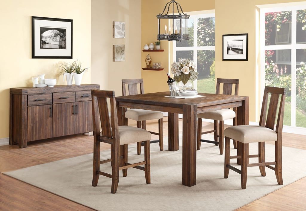 Meadow - Solid Wood Square Counter Table