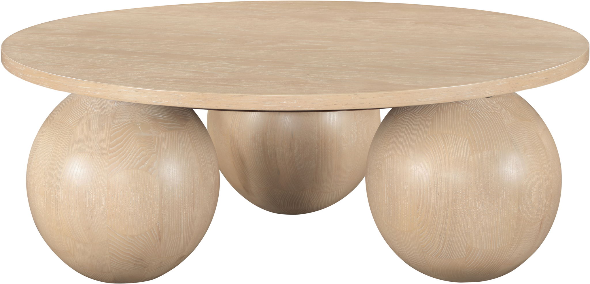 Fitch - Wood Oak Veneer Coffee Table - 3 Legs - Urban Living Furniture (Los Angeles, CA)