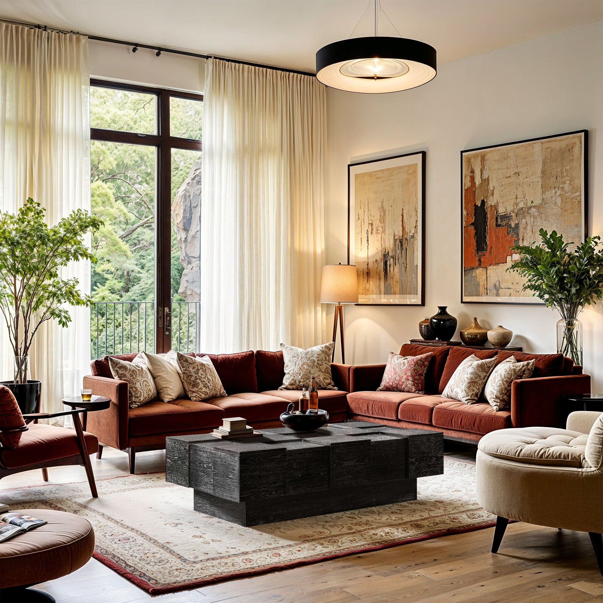 Anzio - Oak Veneer Coffee Table - Urban Living Furniture (Los Angeles, CA)