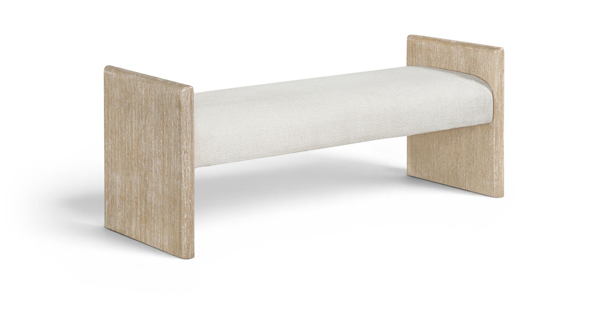 Hickory - Fabric Upholstered Bench - Natural Frame - Urban Living Furniture (Los Angeles, CA)