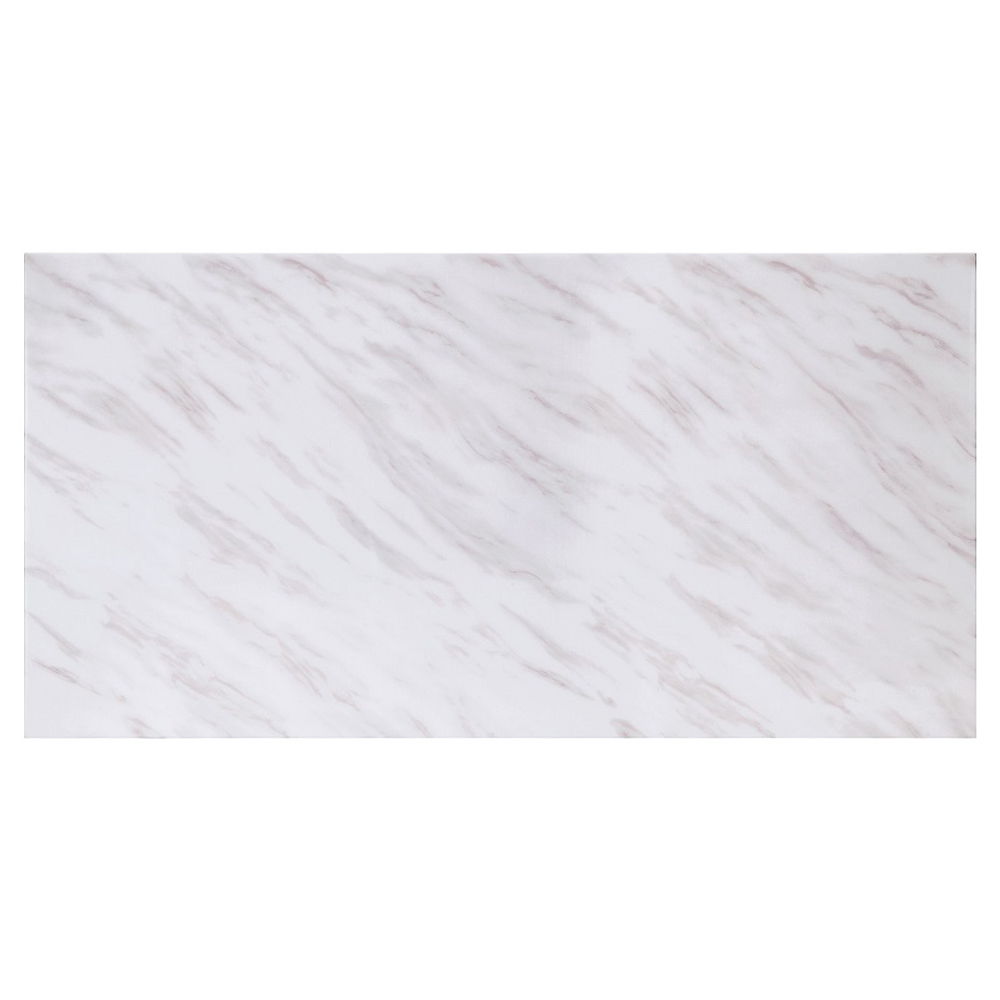 Zander - Dining Table - White Printed Faux Marble Top & Mirrored Silver - Urban Living Furniture (Los Angeles, CA)