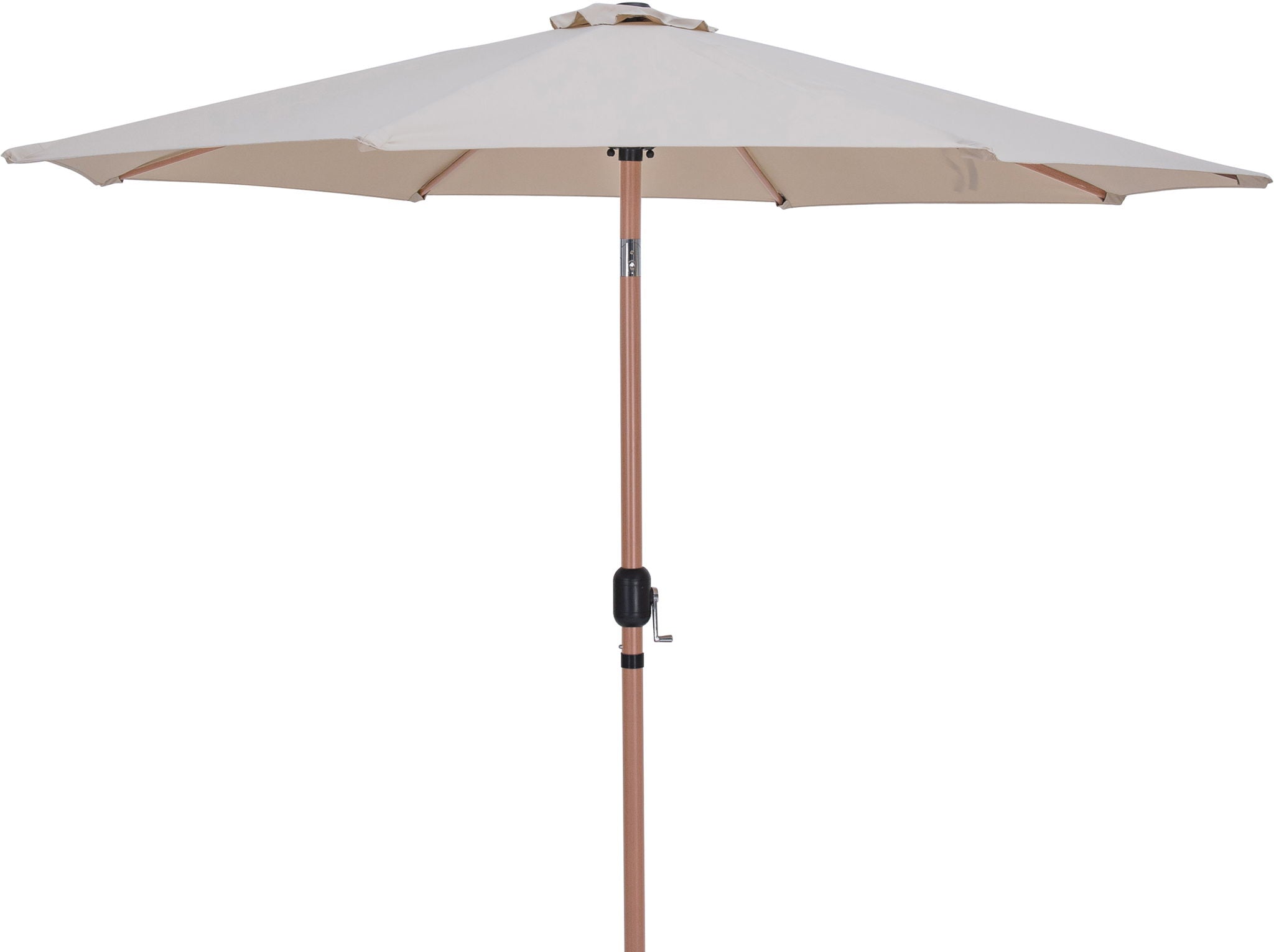 Fiji - Aluminum Patio Umbrella With Square White And Teak Base - Urban Living Furniture (Los Angeles, CA)