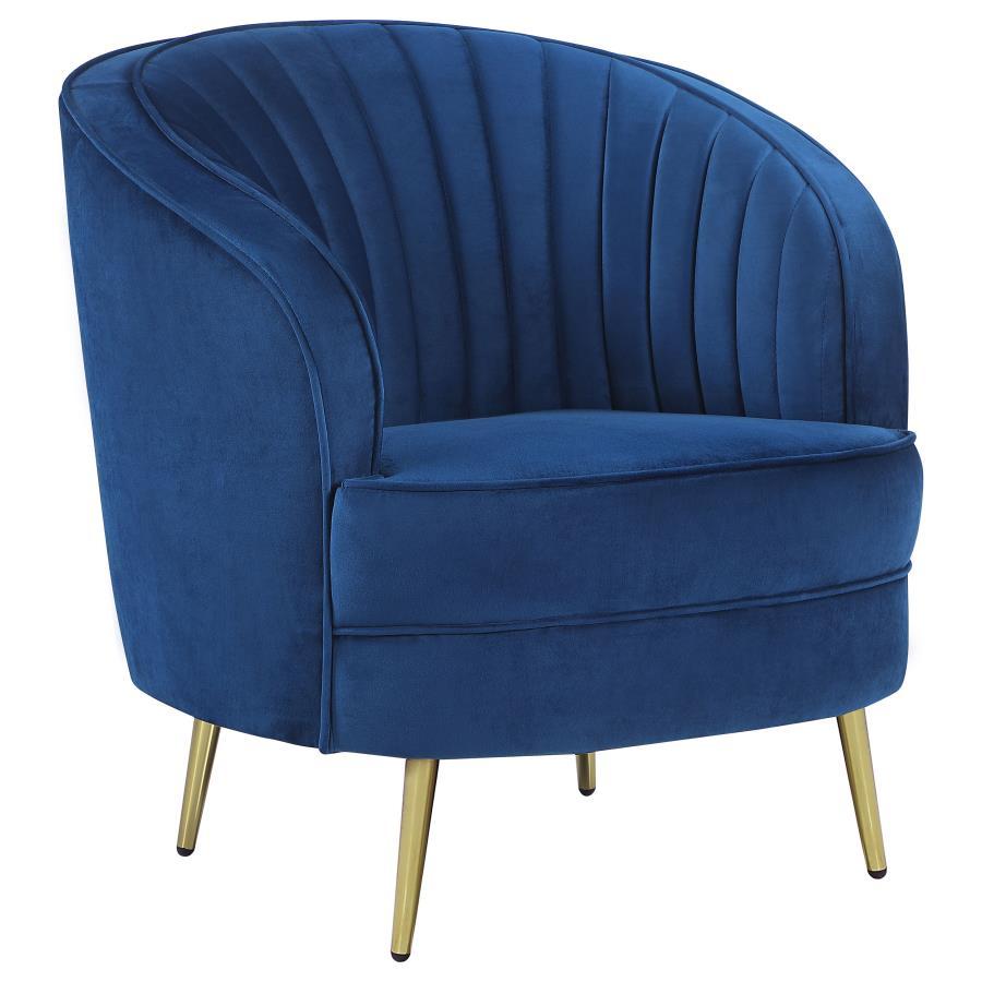Sophia - Upholstered Channel Tufted Barrel Accent Chair - Urban Living Furniture (Los Angeles, CA)