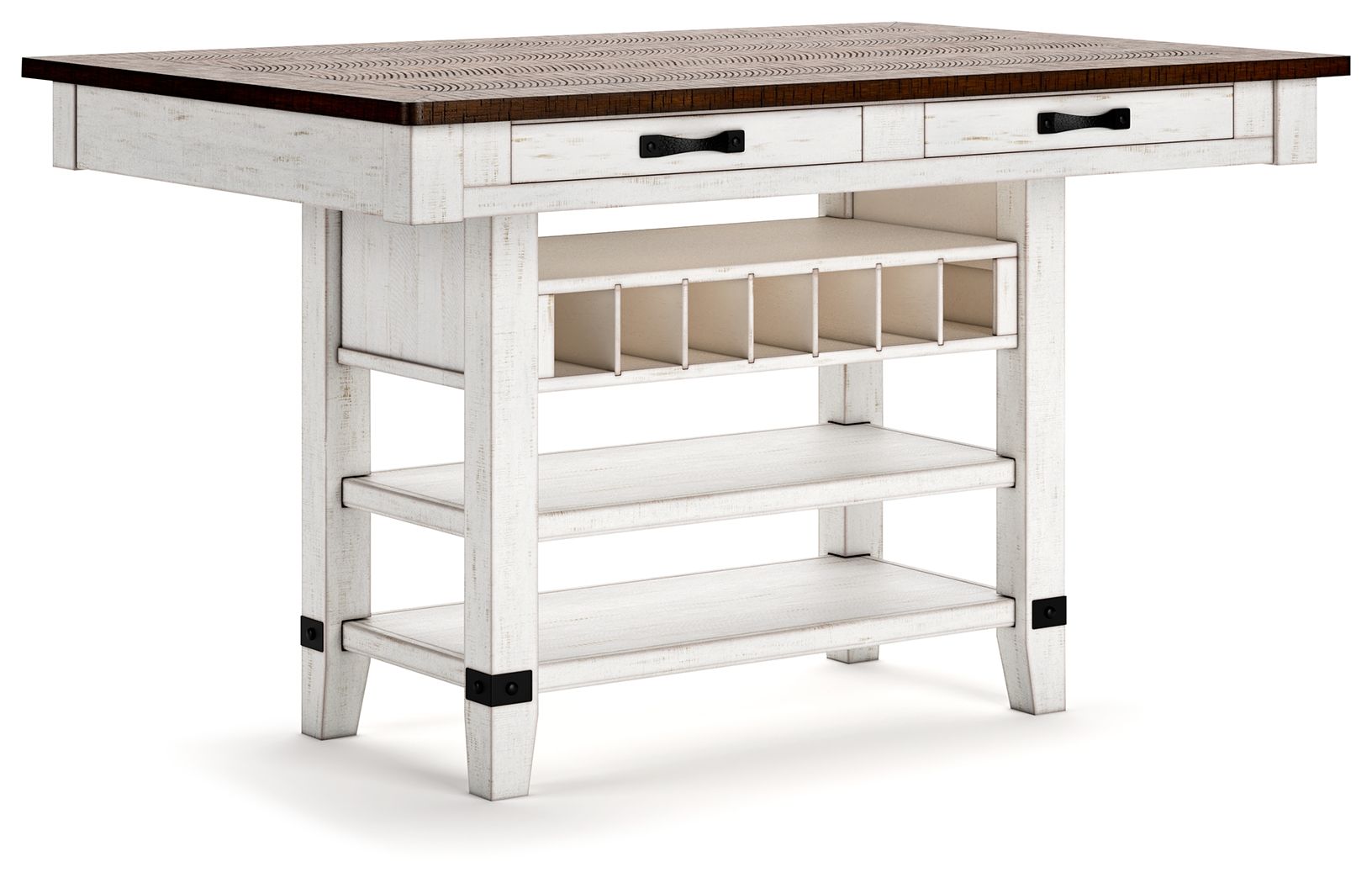 Valebeck - Rect Dining Room Counter Table With Wine Rack - Urban Living Furniture (Los Angeles, CA)