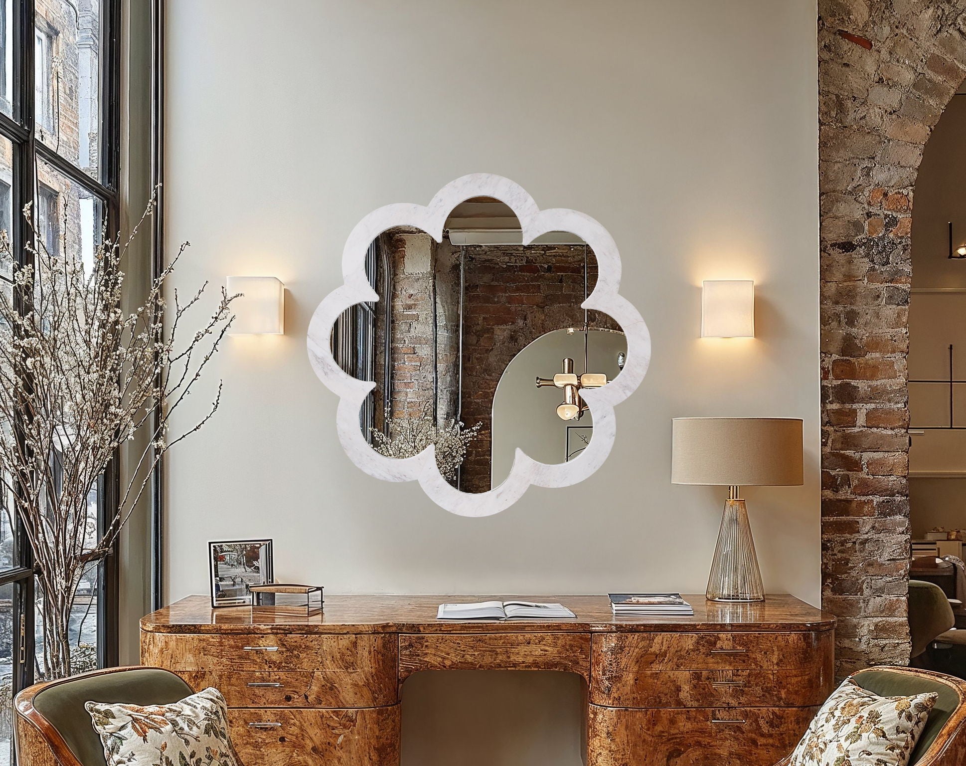 Vicenza - Genuine Marble Frame Mirror