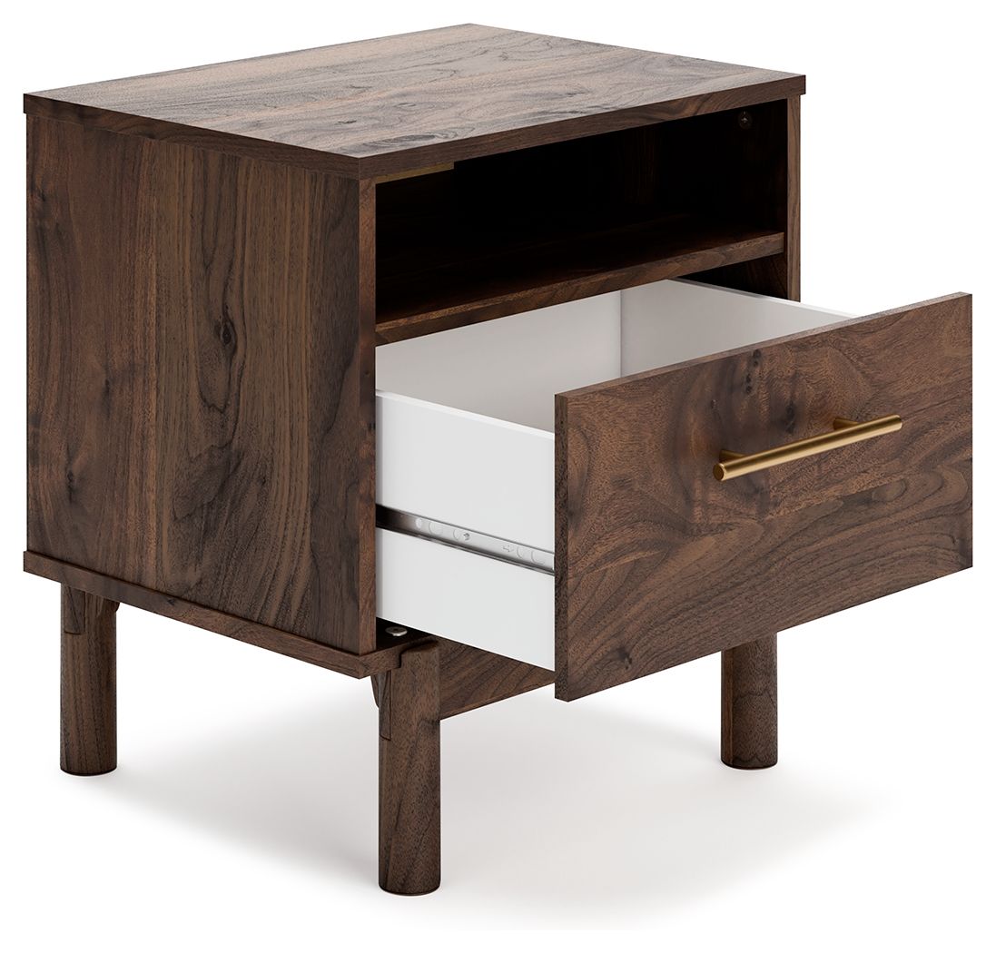 Calverson - Mocha - One Drawer Night Stand - Medium - Urban Living Furniture (Los Angeles, CA)