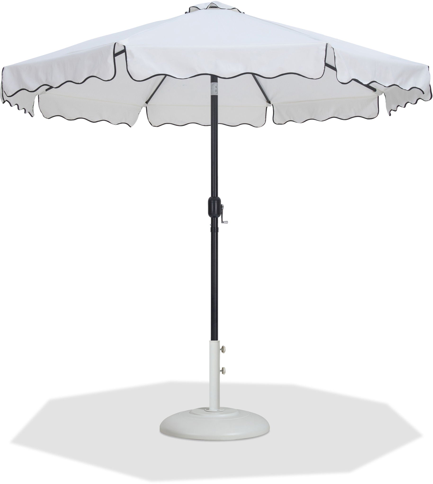 Amalfi - Patio Umbrella - White Base / Black Pole - Urban Living Furniture (Los Angeles, CA)