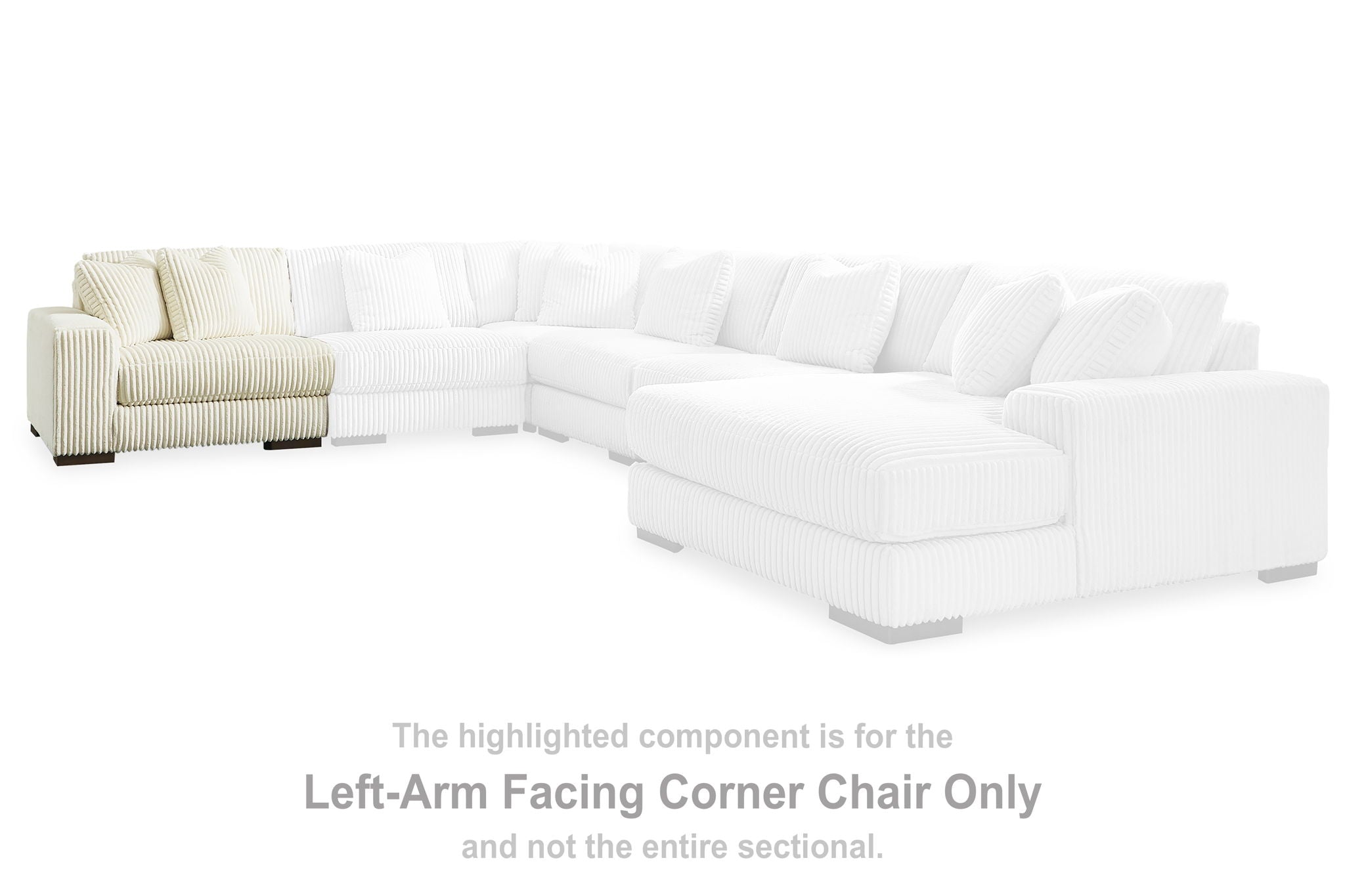 Lindyn - Beige - LAF Corner Chair - Urban Living Furniture (Los Angeles, CA)