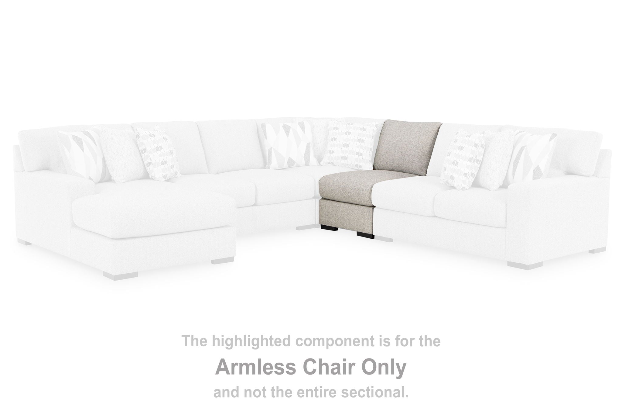 LaureLGrove - Pebble - Armless Chair - Urban Living Furniture (Los Angeles, CA)